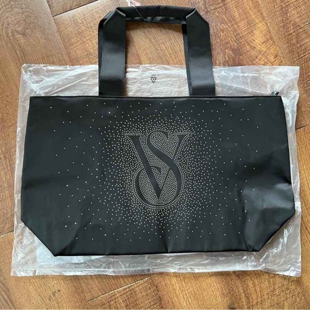 Victoria’s Secret Rhinestone Shine NWT Black Large Tote
